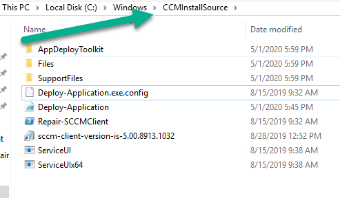 Local install SCCM client