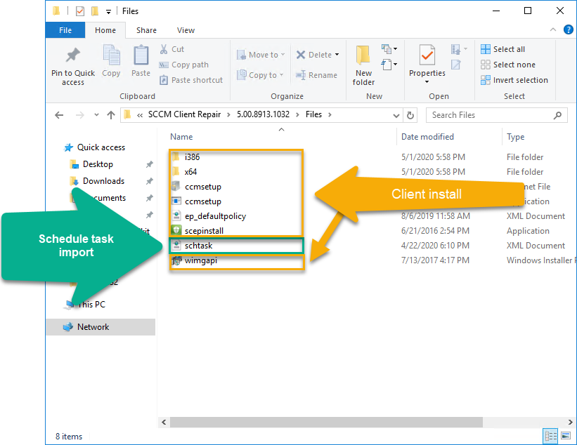 Reinstalling SCCM client locally