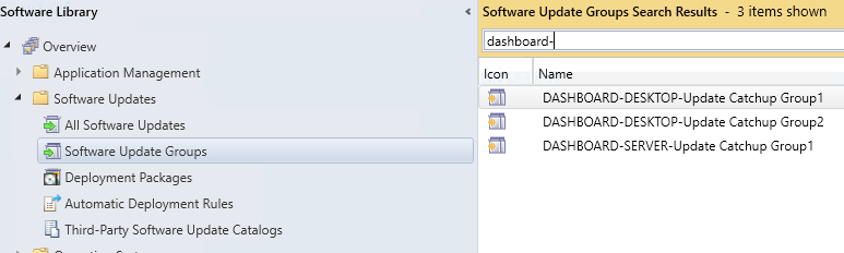 SCCM Software Update Compliance Reporting